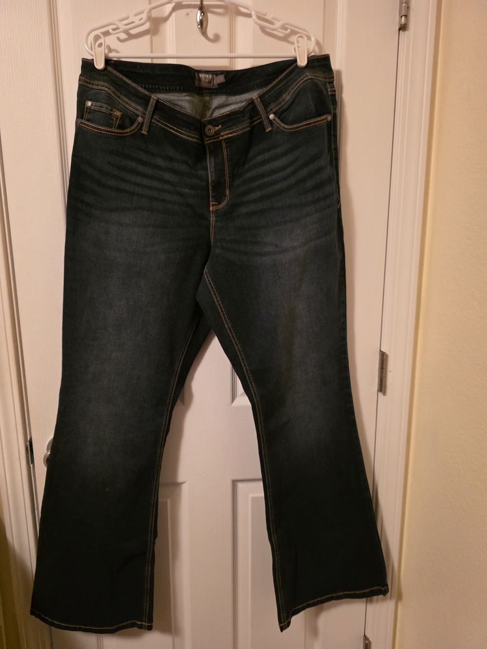 Torrid Luxe Slim Boot Dark Wash Stretch Denim Jeans Size 20 T Tall NWOT